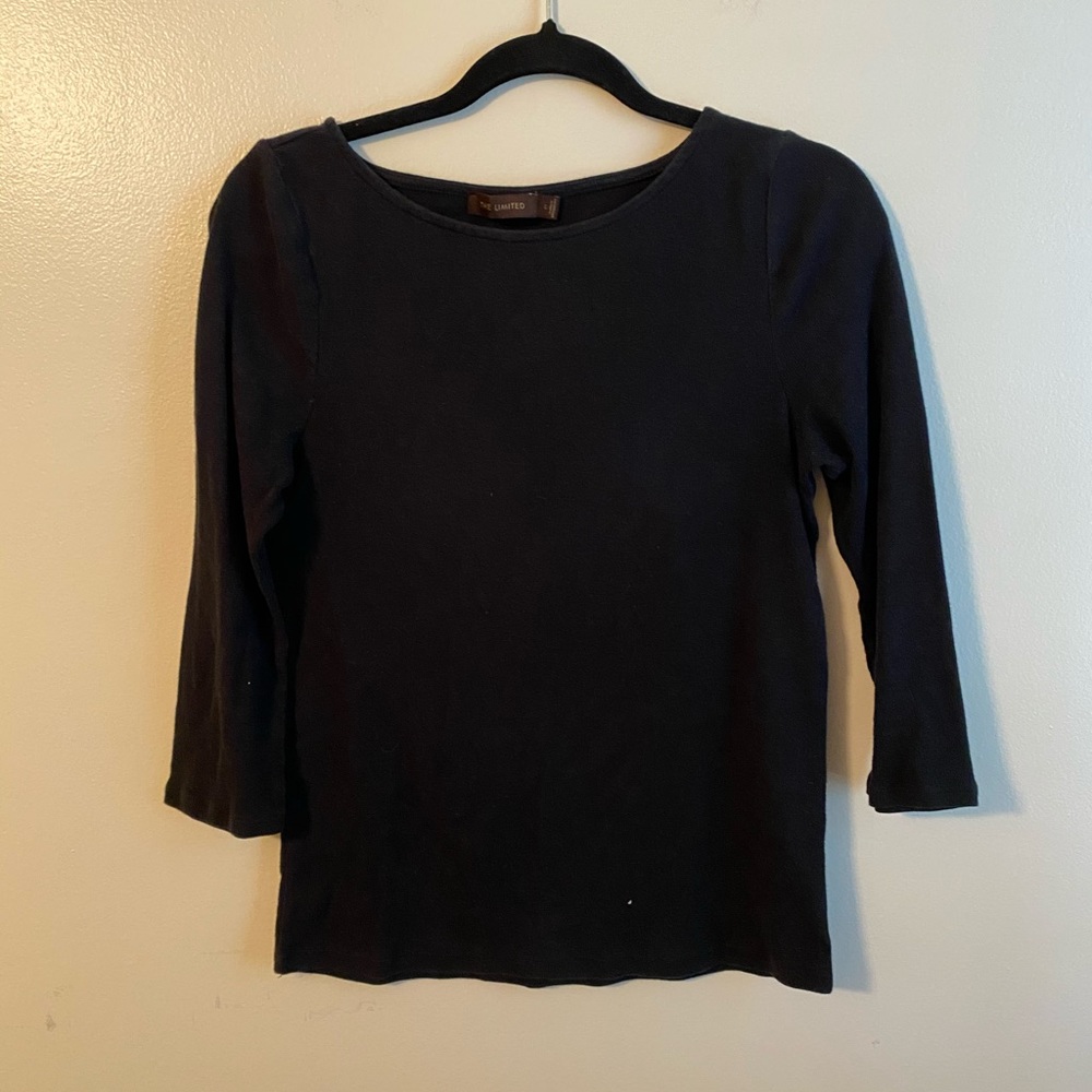 The Limited Black 3/4 length shirt